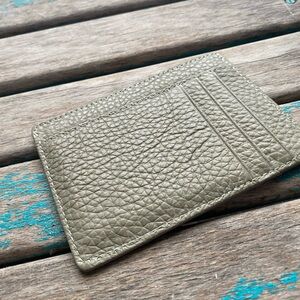 Grey/Green Wallet - Thin Wallet- NEW- engraved star
